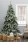 Perfect Holiday Alpine Fir Artificial Christmas Tree - Snow Flocked